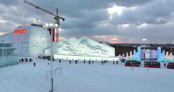 长春冰雪新天地航拍