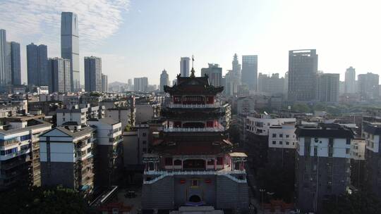 航拍柳州西来古寺