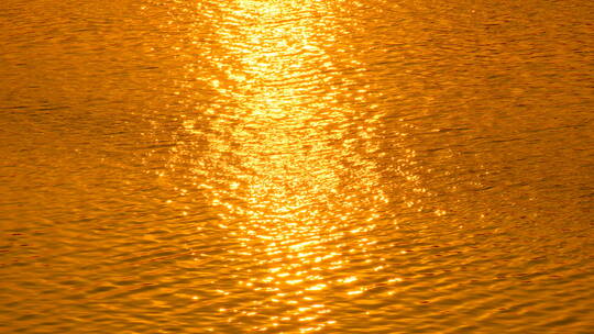 金色阳光 湖面 河面 夕阳 落日余晖