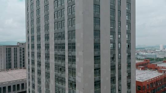 昆明城市高新技术产业开发区东区大楼近景视频素材模板下载