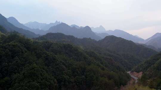 杭州临安大明山风景航拍