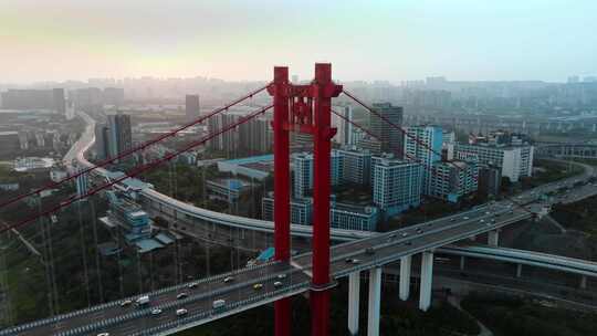4K重庆寸滩大桥航拍