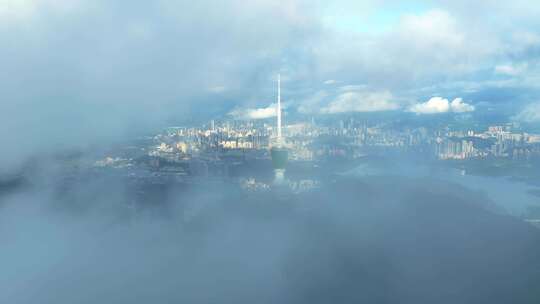 深圳梧桐山云海唯美航拍延时摄影