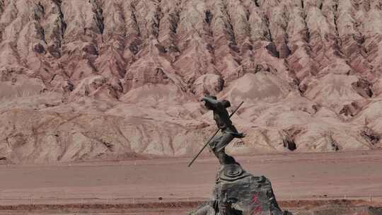 新疆吐鲁番 火焰山 孙悟空 航拍