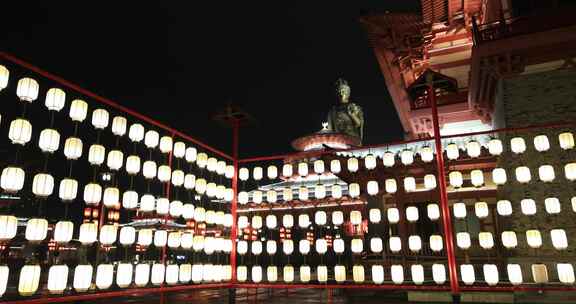 宫殿古风夜景唯美灯光