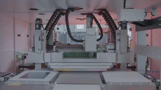 太阳能光伏电池生产车间智能制造工厂04视频素材模板下载