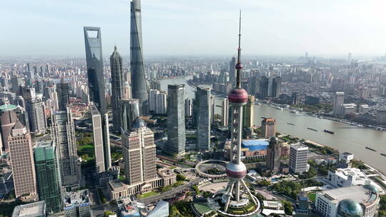 2022上海疫情空荡的陆家嘴视频素材模板下载