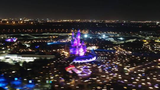 2021上海迪士尼乐园4K航拍延时