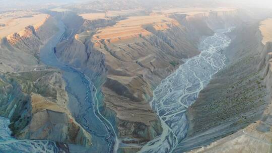 新疆安集海大峡谷大景视频素材模板下载
