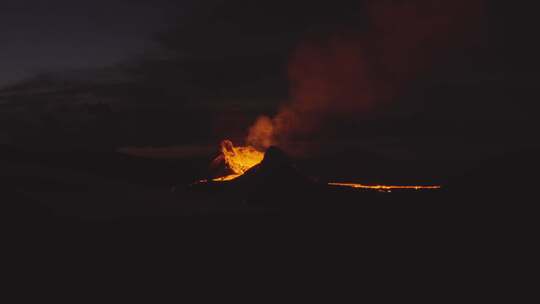 火山，火山喷发，熔岩，岩浆