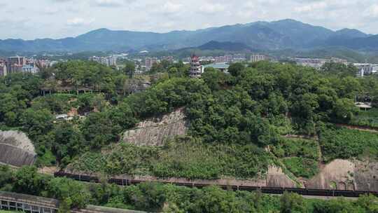 龙岩漳平振文塔东山塔九龙江榉子洲公园龙江