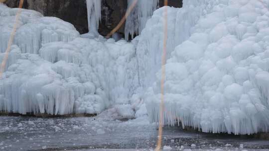 冰瀑 瀑布 沕沕水景区冰瀑 景点