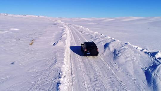 新疆冰封的喀纳斯雪原