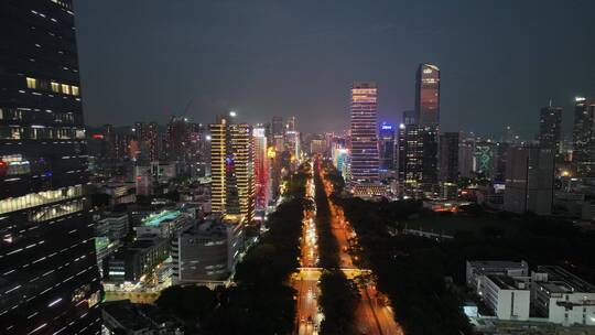 深圳 深圳夜景 夜景 航拍 科技园