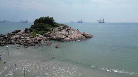 D惠东双月湾狮子岛视频素材模板下载