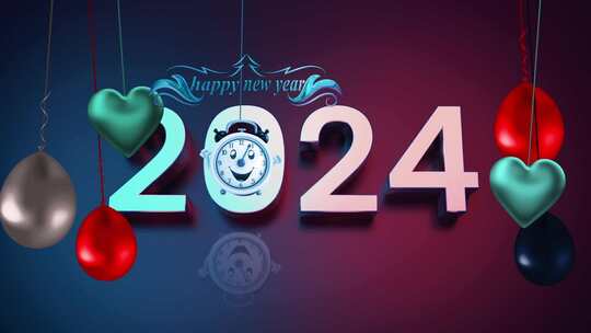 2024年新年快乐背景