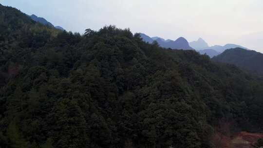 杭州临安大明山风景航拍