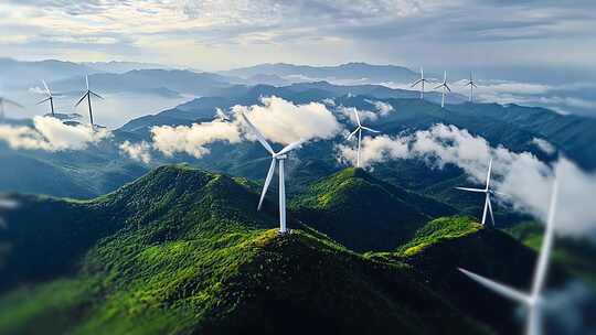 碳中和低碳新能源风力发电