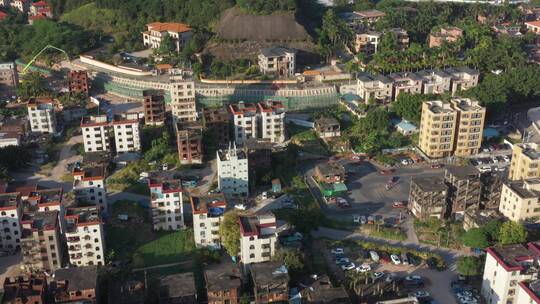 航拍深圳城市建筑景观