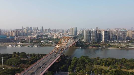 广东省佛山市城市风光航拍