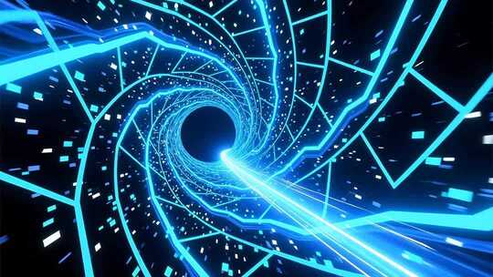 穿梭未来科技光线时空隧道合集4K