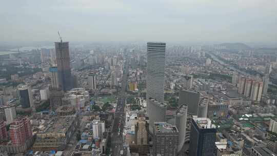 江苏徐州苏宁广场高楼建筑航拍视频素材模板下载
