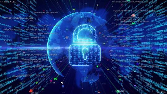 数字密码锁和网络安全概念