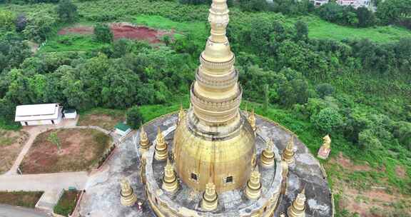 瑞丽市总佛寺航拍