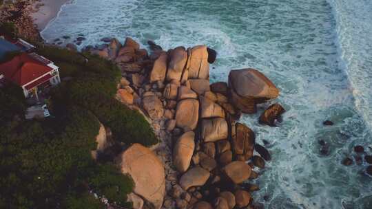 海滩海洋海浪冲击波