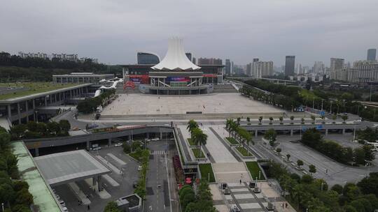 航拍广西南宁城市宣传片地标建筑