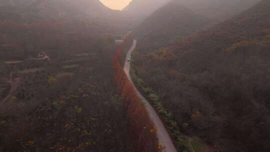 河北 石家庄 井陉县 道路 交通 秋天