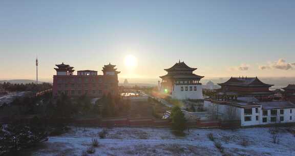 两河圣山旅游风景区航拍