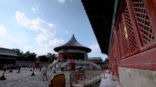 北京天坛公园祈年殿延时摄影视频素材