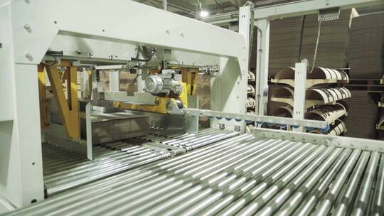 造纸厂的工作输送机