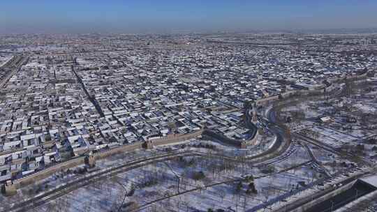 山西古城冬季雪景