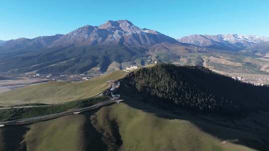 青海海北祁连县卓尔山风景区丹霞地貌