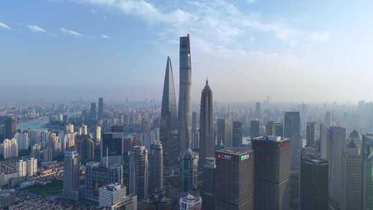 上海陆家嘴城市高楼全景