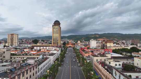 瑞丽市姐告口岸航拍