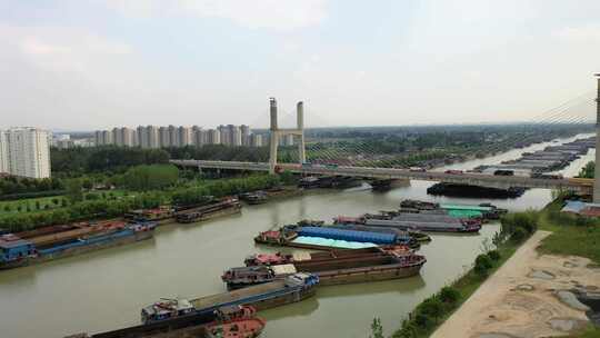 4K航拍扬州京杭大运河