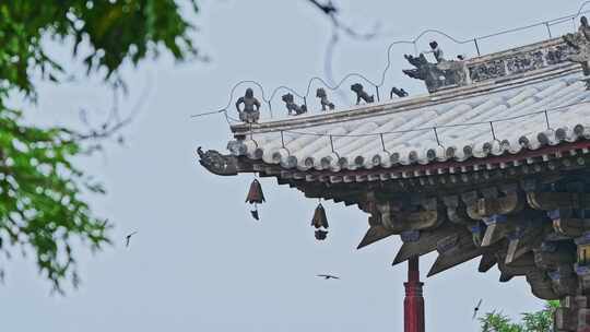 天津蓟县独乐寺观音阁寺庙木构古建筑