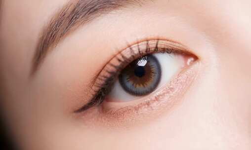 女性眼睛微距特写素材