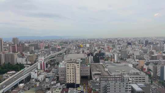 日本 大阪城市全景 大阪市区 0164