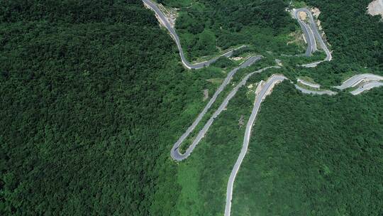 山路 山路崎岖 山路盘旋 山 群山 云海 雾