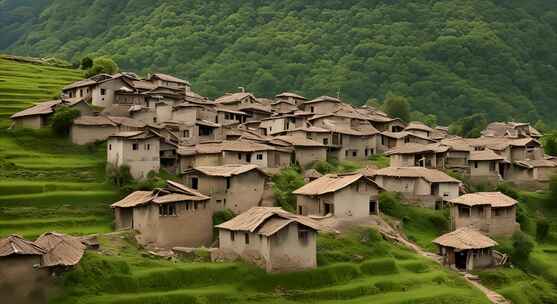 贫穷山区房屋