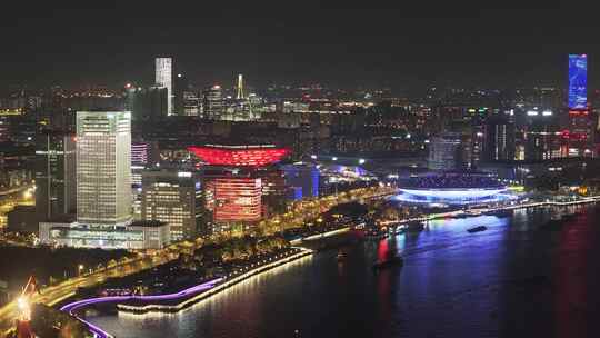 上海世博园城市风光夜景