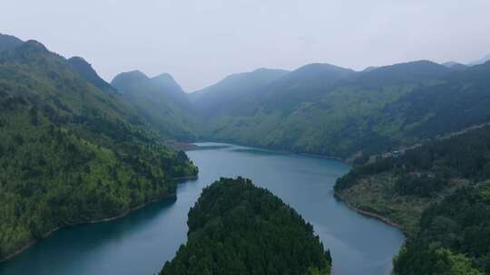 航拍山川河流