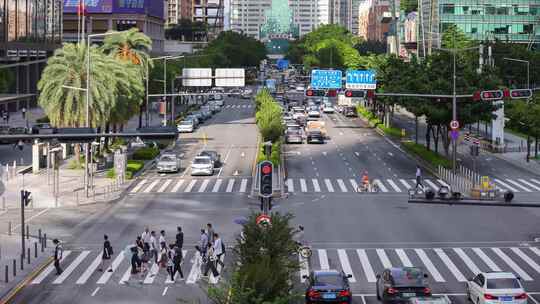 城市交通马路延时