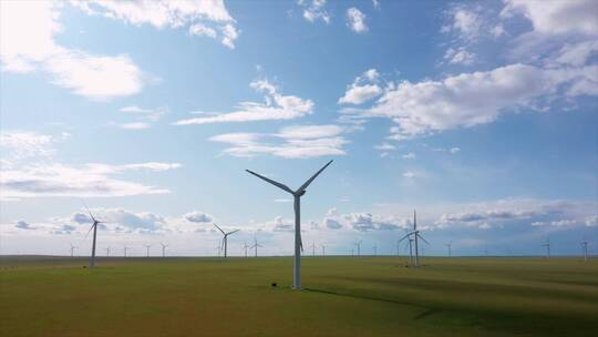 风力能源草原风力发电