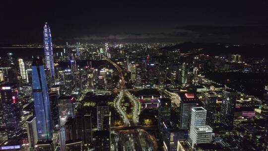 深圳夜景 深圳市区 深圳中心  深圳