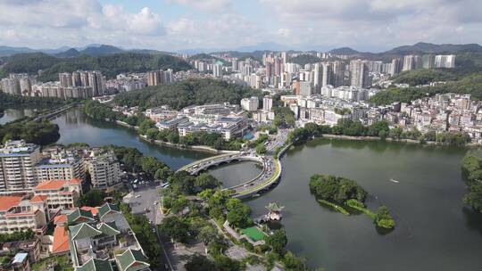 惠州西湖风景区航拍